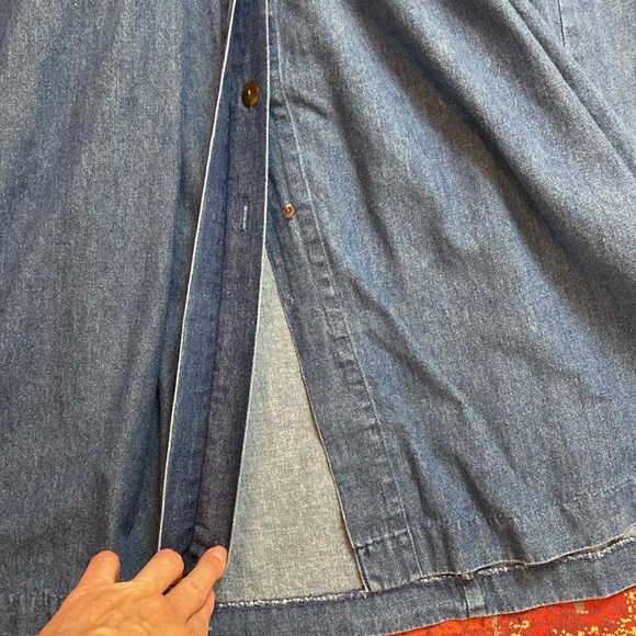 Talbots Long Sleeve Button Front Denim Jean Dress Size 6 Petite - Picture 15 of 15